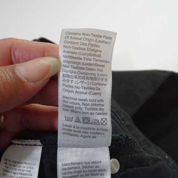 J Crew 484 Slim Black Skinny Jeans Men Size 32 x 34 Denim Zipper Fly Casual - Picture 9 of 14